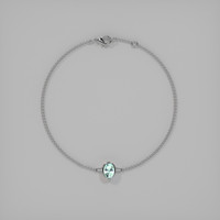 0.81 Ct.Tw. Gemstone Bracelet, 18K White Gold 3