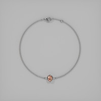 0.90 Ct.Tw. Gemstone Bracelet, 18K White Gold 3