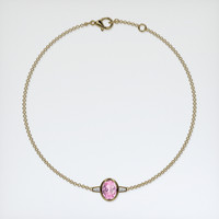 1.03 Ct.Tw. Pink Sapphire Bracelet, 14K Yellow Gold 3