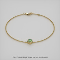 <span>0.96</span>&nbsp;<span class="tooltip-light">Ct.Tw.<span class="tooltiptext">Total Carat Weight</span></span> Gemstone Bracelet, 18K Yellow Gold 2