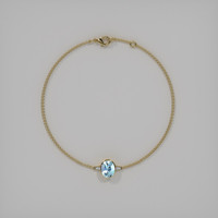 0.98 Ct.Tw. Gemstone Bracelet, 18K Yellow Gold 3