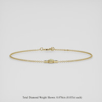 <span>0.27</span>&nbsp;<span class="tooltip-light">Ct.Tw.<span class="tooltiptext">Total Carat Weight</span></span> Greenish Yellow Sapphire Bracelet, 18K Yellow Gold 2