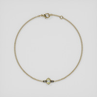 <span>0.27</span> <span class="tooltip-light">Ct.Tw.<span class="tooltiptext">Total Carat Weight</span></span> Greenish Yellow Sapphire Bracelet, 18K Yellow Gold 3
