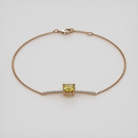 1.23 Ct.Tw. Gemstone Bracelet, 14K Rose Gold 2