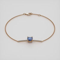 1.23 Ct.Tw. Gemstone Bracelet, 14K Rose Gold 2