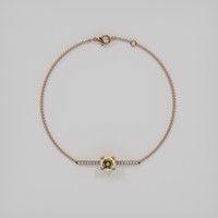 1.21 Ct.Tw. Gemstone Bracelet, 14K Rose Gold 3