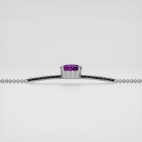 <span>2.22</span> <span class="tooltip-light">Ct.Tw.<span class="tooltiptext">Total Carat Weight</span></span> Purple Sapphire Bracelet, 14K White Gold 4