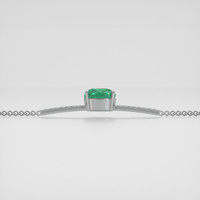 <span>3.37</span>&nbsp;<span class="tooltip-light">Ct.Tw.<span class="tooltiptext">Total Carat Weight</span></span> Emerald Bracelet, 18K White Gold 4