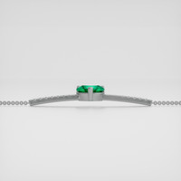 <span>0.65</span>&nbsp;<span class="tooltip-light">Ct.Tw.<span class="tooltiptext">Total Carat Weight</span></span> Emerald Bracelet, 18K White Gold 4
