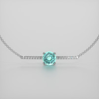 1.25 Ct.Tw. Gemstone Bracelet, 18K White Gold 1