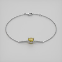 1.23 Ct.Tw. Gemstone Bracelet, 18K White Gold 2