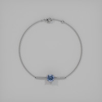 <span>1.23</span>&nbsp;<span class="tooltip-light">Ct.Tw.<span class="tooltiptext">Total Carat Weight</span></span> Gemstone Bracelet, 18K White Gold 3