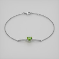 1.03 Ct.Tw. Gemstone Bracelet, 18K White Gold 2