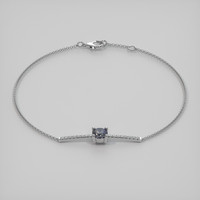 <span>0.58</span>&nbsp;<span class="tooltip-light">Ct.Tw.<span class="tooltiptext">Total Carat Weight</span></span> Gemstone Bracelet, 18K White Gold 2