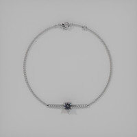 <span>0.58</span>&nbsp;<span class="tooltip-light">Ct.Tw.<span class="tooltiptext">Total Carat Weight</span></span> Gemstone Bracelet, 18K White Gold 3