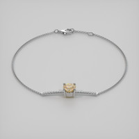 <span>1.21</span>&nbsp;<span class="tooltip-light">Ct.Tw.<span class="tooltiptext">Total Carat Weight</span></span> Gemstone Bracelet, 18K White Gold 2