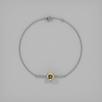 1.21 Ct.Tw. Gemstone Bracelet, 18K White Gold 3