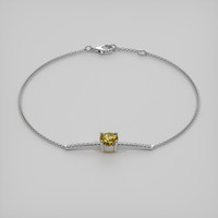 <span>1.01</span>&nbsp;<span class="tooltip-light">Ct.Tw.<span class="tooltiptext">Total Carat Weight</span></span> Gemstone Bracelet, 18K White Gold 2