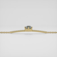 <span>1.14</span>&nbsp;<span class="tooltip-light">Ct.Tw.<span class="tooltiptext">Total Carat Weight</span></span> Bi Color Sapphire Bracelet, 14K Yellow Gold 4