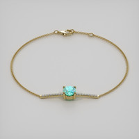 <span>1.25</span>&nbsp;<span class="tooltip-light">Ct.Tw.<span class="tooltiptext">Total Carat Weight</span></span> Gemstone Bracelet, 18K Yellow Gold 2