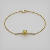 <span>1.23</span>&nbsp;<span class="tooltip-light">Ct.Tw.<span class="tooltiptext">Total Carat Weight</span></span> Gemstone Bracelet, 18K Yellow Gold 2