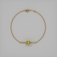 <span>1.23</span>&nbsp;<span class="tooltip-light">Ct.Tw.<span class="tooltiptext">Total Carat Weight</span></span> Gemstone Bracelet, 18K Yellow Gold 3