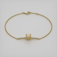 1.21 Ct.Tw. Gemstone Bracelet, 18K Yellow Gold 2