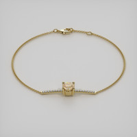 <span>1.21</span>&nbsp;<span class="tooltip-light">Ct.Tw.<span class="tooltiptext">Total Carat Weight</span></span> Gemstone Bracelet, 18K Yellow Gold 2