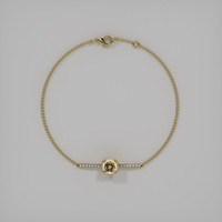 <span>1.21</span>&nbsp;<span class="tooltip-light">Ct.Tw.<span class="tooltiptext">Total Carat Weight</span></span> Gemstone Bracelet, 18K Yellow Gold 3