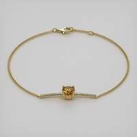 <span>1.02</span>&nbsp;<span class="tooltip-light">Ct.Tw.<span class="tooltiptext">Total Carat Weight</span></span> Gemstone Bracelet, 18K Yellow Gold 2