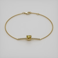 <span>1.01</span>&nbsp;<span class="tooltip-light">Ct.Tw.<span class="tooltiptext">Total Carat Weight</span></span> Gemstone Bracelet, 18K Yellow Gold 2