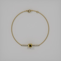 <span>1.01</span>&nbsp;<span class="tooltip-light">Ct.Tw.<span class="tooltiptext">Total Carat Weight</span></span> Gemstone Bracelet, 18K Yellow Gold 3