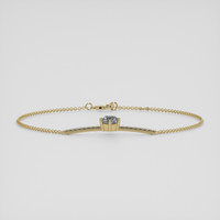 <span>1.14</span> <span class="tooltip-light">Ct.Tw.<span class="tooltiptext">Total Carat Weight</span></span> Bi Color Sapphire Bracelet, 18K Yellow Gold 2