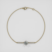 <span>1.14</span> <span class="tooltip-light">Ct.Tw.<span class="tooltiptext">Total Carat Weight</span></span> Bi Color Sapphire Bracelet, 18K Yellow Gold 3