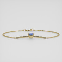 <span>1.45</span>&nbsp;<span class="tooltip-light">Ct.Tw.<span class="tooltiptext">Total Carat Weight</span></span> Blue Sapphire Bracelet, 18K Yellow Gold 2