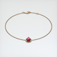 <span>0.76</span>&nbsp;<span class="tooltip-light">Ct.Tw.<span class="tooltiptext">Total Carat Weight</span></span> Ruby Bracelet, 14K Rose Gold 2