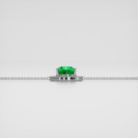 <span>4.03</span> <span class="tooltip-light">Ct.Tw.<span class="tooltiptext">Total Carat Weight</span></span> Emerald Bracelet, 18K White Gold 4