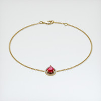 <span>0.76</span>&nbsp;<span class="tooltip-light">Ct.Tw.<span class="tooltiptext">Total Carat Weight</span></span> Ruby Bracelet, 14K Yellow Gold 2