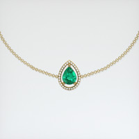 0.78 Ct.Tw. Emerald Bracelet, 18K Yellow Gold 1