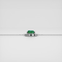 <span>3.37</span>&nbsp;<span class="tooltip-light">Ct.Tw.<span class="tooltiptext">Total Carat Weight</span></span> Emerald Bracelet, 18K White Gold 4