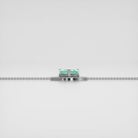 <span>1.73</span>&nbsp;<span class="tooltip-light">Ct.Tw.<span class="tooltiptext">Total Carat Weight</span></span> Emerald Bracelet, 18K White Gold 4