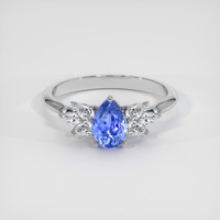 1.81 Ct. Blue Sapphire Ring, Platinum 950 1