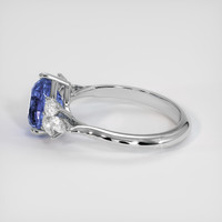 2.04 Ct. Blue Sapphire Ring, Platinum 950 4