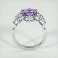 3.00 Ct. Pinkish Purple Sapphire Ring, Platinum 950 3