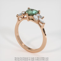 1.13 Ct. Sapphire Ring, 14K Rose Gold 2