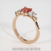 1.03 Ct. Sapphire Ring, 18K Rose Gold 2