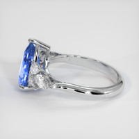 3.04 Ct. Sapphire Ring, 14K White Gold 4