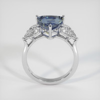 4.10 Ct. Bi Color Sapphire Ring, 14K White Gold 3