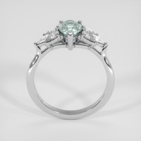 1.09 Ct. Bluish Green Sapphire Ring, 14K White Gold 3