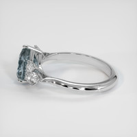 2.41 Ct. Sapphire Ring, 14K White Gold 4